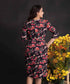 Shift Floral Dress With A Belt